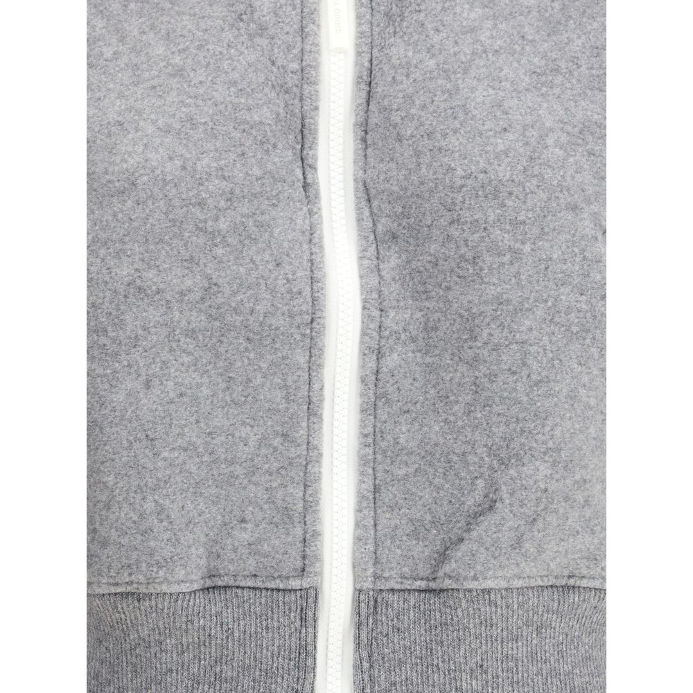 Gray Wool Bomber