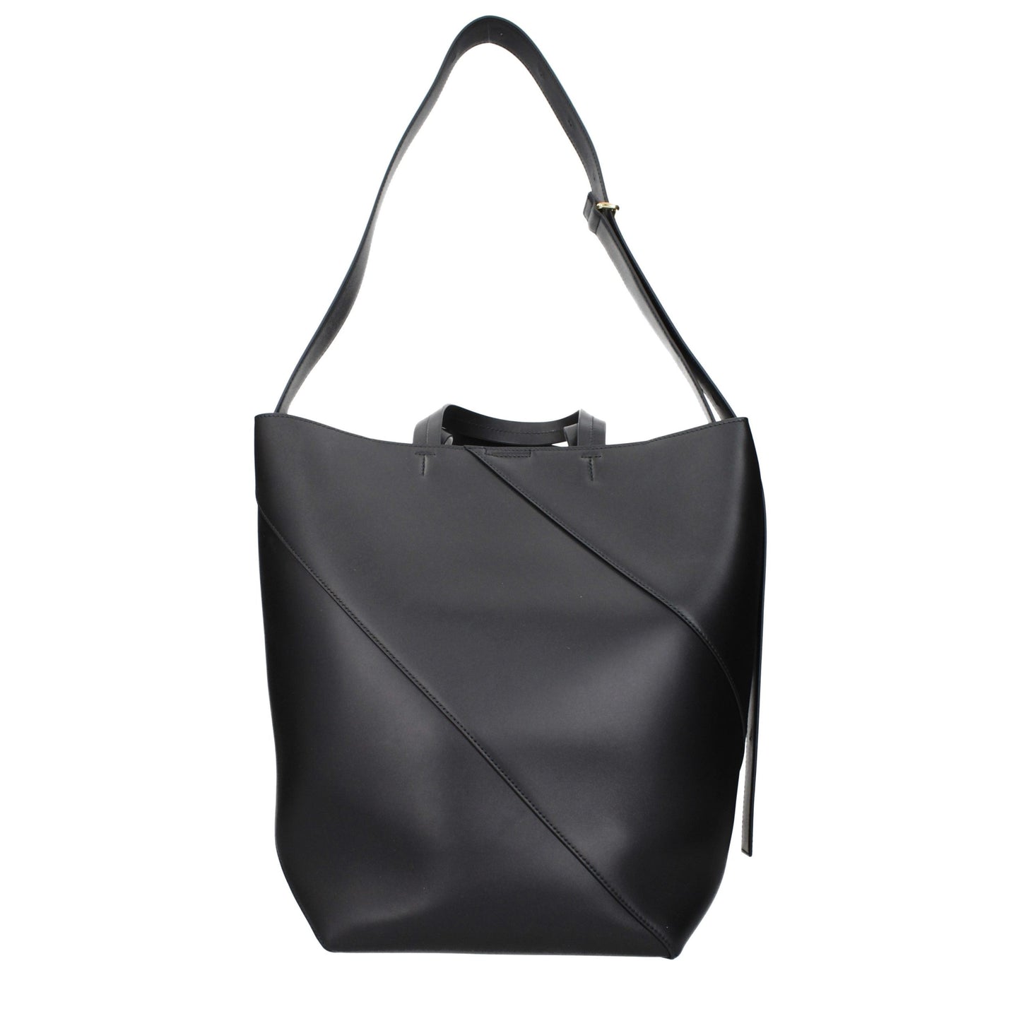 Black Leather Crossbody Bag