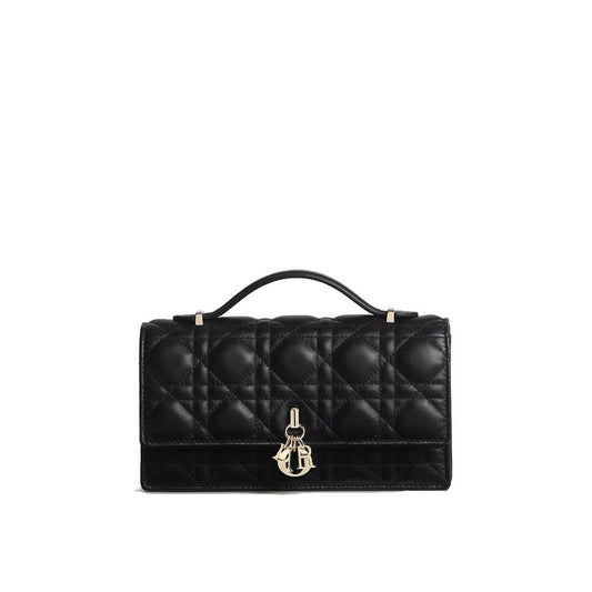 Black Leather Shoulder Bag