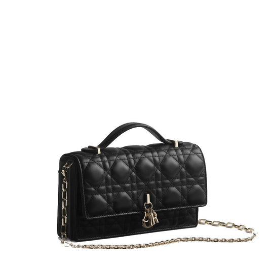 Black Leather Shoulder Bag