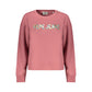 Pink Cotton Women Sweatshirt