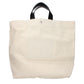 Beige Fabric Handbag