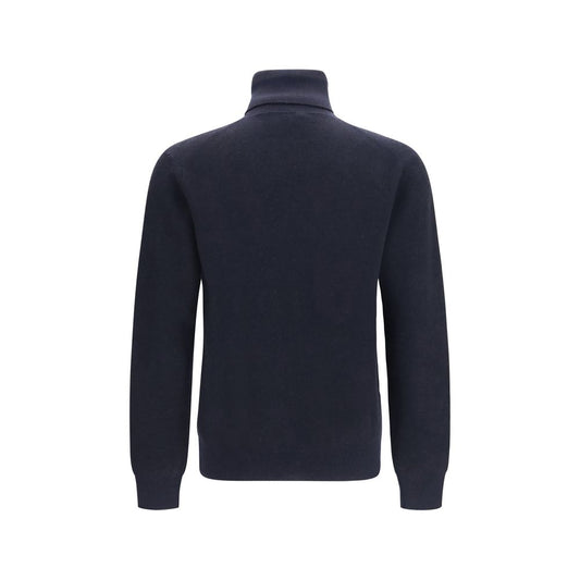 Blue Cashmere Turtleneck