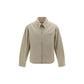Beige Cotton Denim Jacket