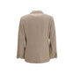 Beige Cotton Blazer