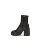 Black Calf Leather Bos Taurus Ankle Boots