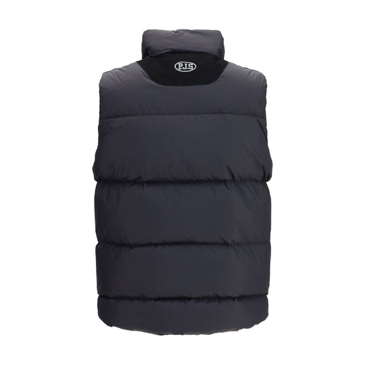 Black Polyamide Sleeveless Jacket
