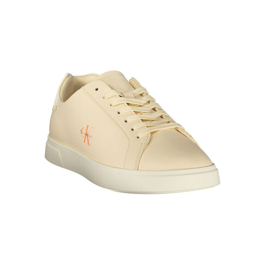 Beige Polyurethane Women's Sneaker