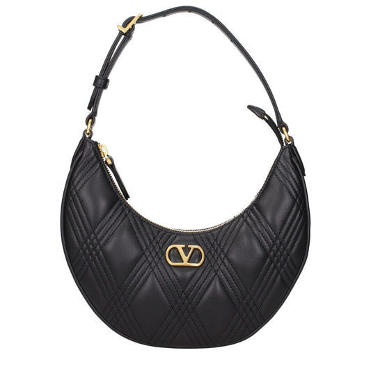 Black Leather Shoulder Bag