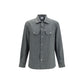 Gray Wool Oves Aries Dress Shirt