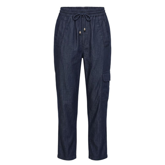 Blue Cotton Women's Pant