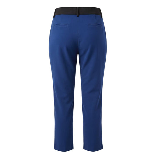 Blue Polyester Women Pant