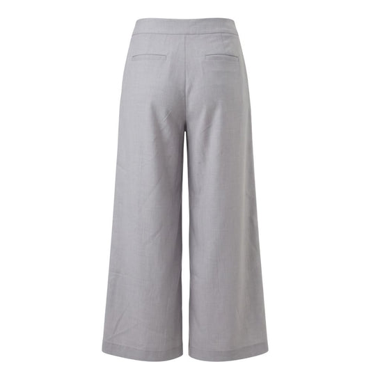Grey Polyester Women's Pant