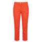 Orange Cotton Women's Pant