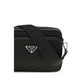 Black Recycled Polyamide Shoulder Bag
