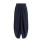 Blue Silk Long Skirt