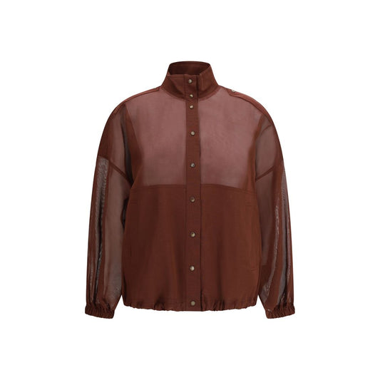 Red Cotton Shell Jacket