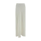 White Viscose Long Skirt