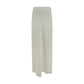 White Viscose Long Skirt