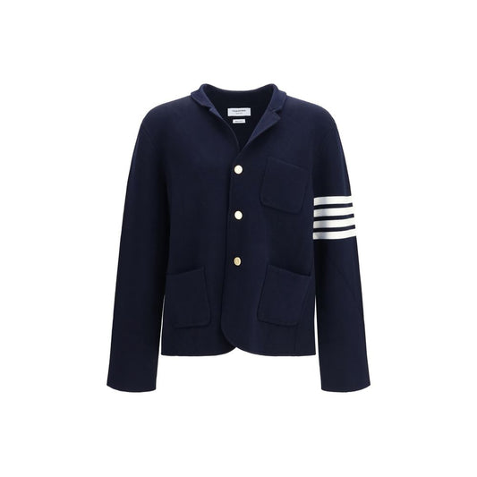 Blue Wool Oves Aries Full-Length Jacket