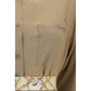 Beige Silk Casual Dress