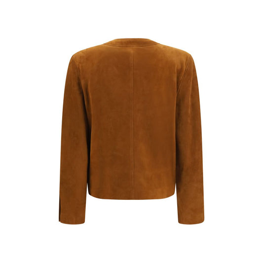 Brown Lamb Ovis Aries Full-Length Jacket
