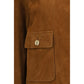 Brown Lamb Ovis Aries Aries Full-Length Jacket