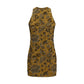 Brown Polyamide Casual Dress