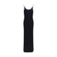 Black Viscose Casual Dress