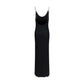 Black Viscose Casual Dress