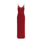 Bordeaux Viscose Casual Dress