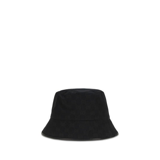 Black Fabric Bucket Hat