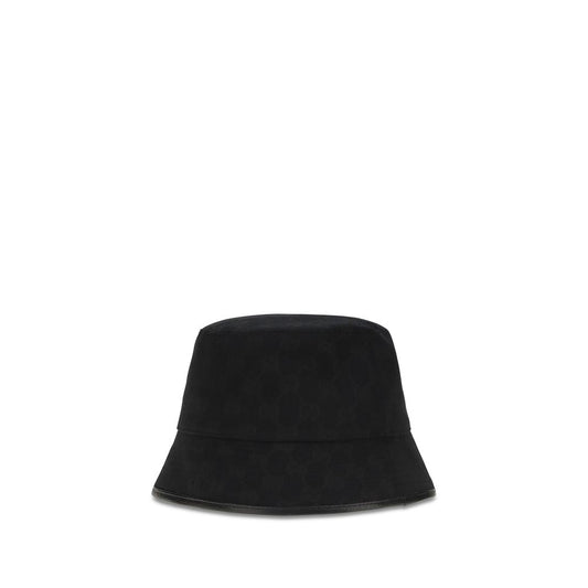 Black Fabric Bucket Hat