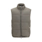 Gray Polyester Sleeveless Jacket