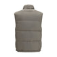 Gray Polyester Sleeveless Jacket