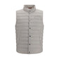 White Polyester Sleeveless Jacket