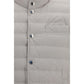 White Polyester Sleeveless Jacket
