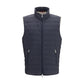 Blue Polyester Sleeveless Jacket