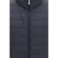 Blue Polyester Sleeveless Jacket