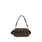 Brown Recycled Polyamide Shoulder Bag