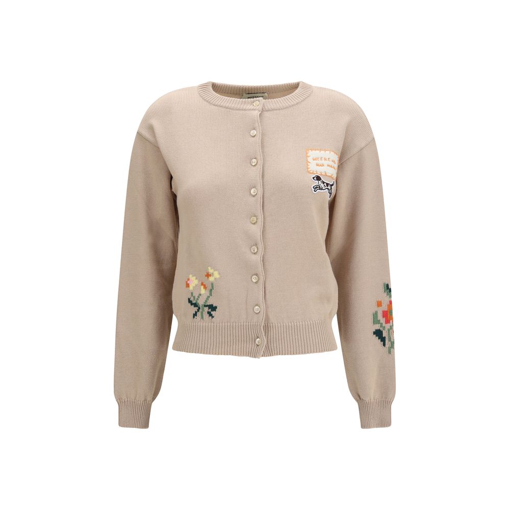 Beige Cotton Cardigan