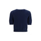 Blue Cotton Sweatshirt