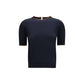 Blue Silk T-Shirt