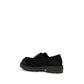 Black Suede Leather Slip-On Loafers