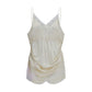 Beige Viscose Cocktail Dress