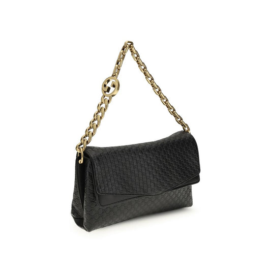 Black Calf Leather Bos Taurus Shoulder Bag