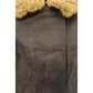 Brown Lamb Ovis Aries Aries Leather Jacket