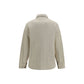 Beige Polyamide Full-Length Jacket