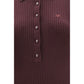 Purple Viscose Long Dress