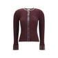 Bordeaux Viscose Cardigan